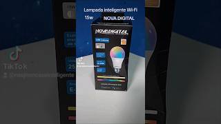 Lâmpada Inteligente RGB WiFi 15W da Nova Digital by AllCordless [upl. by Blen308]