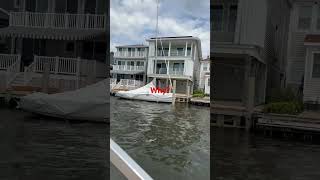 How to stop a sailboat from rocking sailboats mast barnegatbay docking sailboathacks [upl. by Lux]