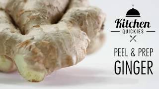 How to Peel amp Prep Ginger  Kitchen Quickies [upl. by Keraj424]