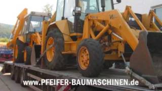 Massey Ferguson MF 50 HX und JCB 3CX 4x4 TURBO  Verladung auf LKW [upl. by Narayan]