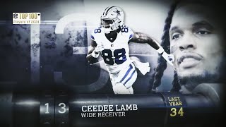 13 CeeDee Lamb WR Cowboys NFL Top 100 Players Of 2024 [upl. by Eemia]