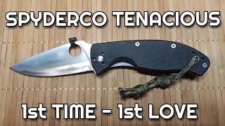 ✔ SPYDERCO TENACIOUS ☆ 1st time 1st love ☆ Langzeitreview ☆ Gedanken u Kritik [upl. by Aniri841]