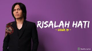 Dewa 19  Risalah Hati Lirik Lagu [upl. by Elboa]