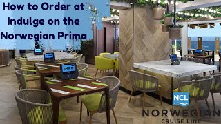 Ordering Food at Indulge Food Hall on the Norwegian Prima [upl. by Maynard]