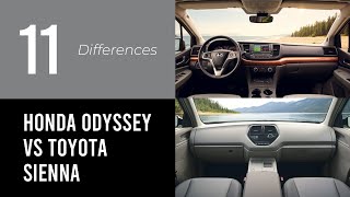 Honda Odyssey vs Toyota Sienna [upl. by Lenora]