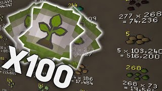 Completing 100 Farming Contracts on OSRS [upl. by Novej]