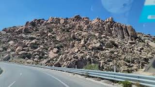 Driving upwards through La Rumorosa Baja California Mexico [upl. by Narahs]