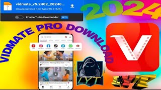 latest version vidmate pro download😯❗ new vidmate link❗ lyt family YouTube channel‼️ [upl. by Enelaehs]