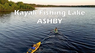 Bass Fishing Lake Ashby w Kayaks [upl. by Imugem]