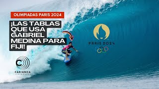 Surf Olimpiadas 2024 Gabriel Medina y su Quiver de tablas Para Fiji 2024🥉 [upl. by Klepac]