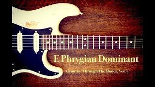 E Phrygian Dominant Groove Backing Track  Guitar Jam [upl. by Ahtelahs602]