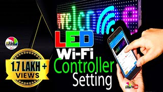 LED WiFi  LED Art App mobile phone programming  Huidu WiFi Controller  RGB P10  P 6 P3  P2 [upl. by Mayce]