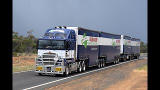 Auswide Transport Solutions  Kenworth T909 amp K200 Road Train [upl. by Melitta]