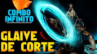 XORIS GLAIVE DE CORTE COM COMBO INFINITO  BUILD E ANÁLISE Warframe [upl. by Holzman]