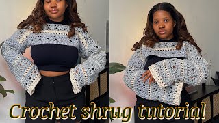 How to Crochet a shrug  Mihankushea [upl. by Edwin]