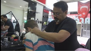 ASMR Turkish Barber FaceHead and Body Massage 154 [upl. by Harwin]