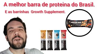 A melhor barra de proteína do Brasil e a barrinha da Growth Supplement [upl. by Jarv]