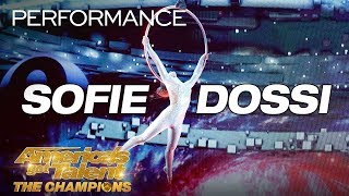 Sofie Dossi WOW Teen Contortionist Dazzles With CRAZY Aerial  Americas Got Talent The Champions [upl. by Toffic]