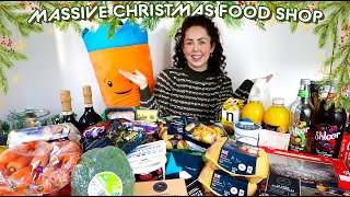 THE BIG CHRISTMAS FOOD SHOP  Aldi MampS Ocado Tesco Christmas Food Haul With prices 2023 [upl. by Dorkus]