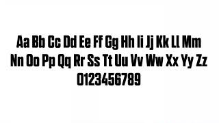 Just Dance Font Exergamer Font [upl. by Thaddaus]