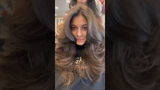 tutorial viralvideo hairstyles foryoupage 80s blowout hairstyle hairstyle fyp layeredhair [upl. by Riba]