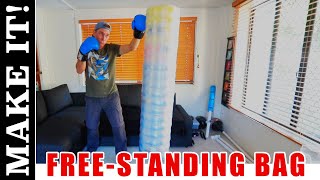 How To Make a FreeStanding Punching Bag at Home for 20 [upl. by Bysshe]