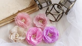 Flower Making using Fabric  Flower Shaping Tools [upl. by Melisandra199]