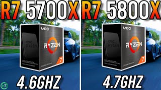 Ryzen 7 5700X vs Ryzen 7 5800X  Tested in 2023 [upl. by Nowaj]