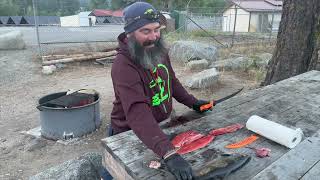 Cooking Salmon at Icicle Creek [upl. by Reede]