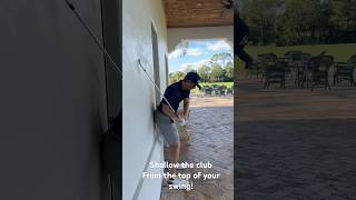 Two drills to shallow the golf club from top of your swing golf golftips golfinstruction [upl. by Eiramlatsyrk887]