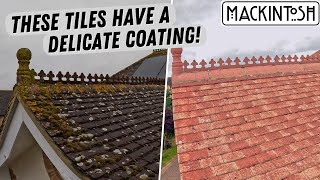 How Did I Clean These Roof Tiles With A Delicate Coating [upl. by Borries]