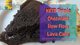 KETO Triple Chocolate Lava Cake Slow Flow [upl. by Nosidam]