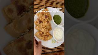 Paratha Recipe  Palak  Paneer Paratha Kaise Banayen  Very Healthy Food  Spicy Food  ​⁠ytshort [upl. by Eberhard]