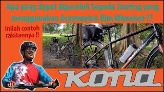 Tidak perlu ragu merakit Sepeda Touring Frame Alu Alloy Kona Dr Dew Asymmetric Wheelset Rim [upl. by Nidla]