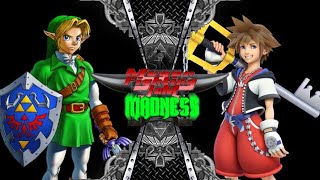 MUGEN FIGHTING JAM MADNESS Link Legend of Zelda vs Sora Kingdom Hearts [upl. by Lekar672]