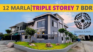 Triple Storey  Corner  12 Marla LUXURY House with Basement for Sale in Bahria Town Rawalpindi [upl. by Sidhu938]