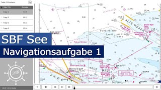 SBF See Navigationsaufgaben Aufgabe 1  Sportbootführerschein Schritt für Schritt mit SegelnAG [upl. by Burgener558]