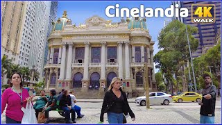 【4K】WALK 🇧🇷 CINELANDIA  Rio de Janeiro  Brazil 2023 vlog [upl. by Jacquenette]