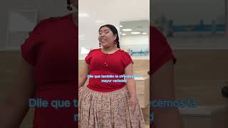 La Cholita Lu se anima a cantarnos la pura verdad 🎶 [upl. by Htez]