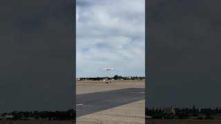 Cessna 182 takeoff from Fresno Chandler Airport [upl. by Ayalat]