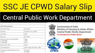 SSC JE 2024 CPWD JE JOB profile salary facility  SSC JE  Central Public Work Department sscje [upl. by Ronyam]