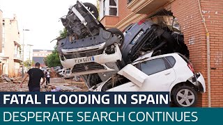 Spain floods More than 200 killed as anger grows over lack of water and aid  ITV News [upl. by Gwenora]