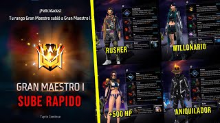 5 COMBINACIONES DE HABILIDADES PARA SUBIR MAESTRO  DECLASIFICATORIA FREE FIRE [upl. by Dira676]