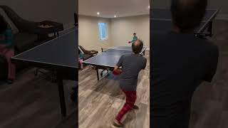 rally match tabletennis pingpangpong 8yearoldkid intense subscribe [upl. by Nauqit]