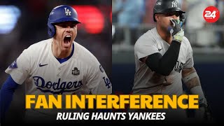 Fan Interference Ruling Haunts Yankees in World Series Game 1 [upl. by Ydnyc]