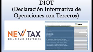 Cómo presentar DIOT con datos 2022 fácil  declaración de proveedores de IVA [upl. by Beckerman772]