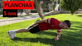 Fortalece tu COREABDOMINAL 5 minutos realizando 10 PLANCHAS Básicas y Efectivas [upl. by Douglas]