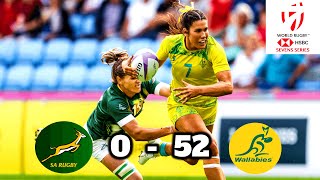 Australia v South Africa  Highlights  Womens Sevens Series Cape Town [upl. by Debo709]