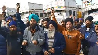 Jammu Drivers Transporters Protest Against New Provision In HitandRun Cases [upl. by Chavey873]