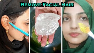 Remove Facial Hair at Home Naturally No Waxing No Threading  Tips amp Misconceptions [upl. by Elleuqram]